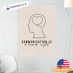 Communication is a Human Right Speech Therapy Poster 2