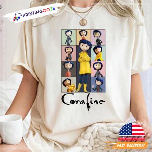 Coraline Character Halloween Cartoon Comfort Colors Tee 3