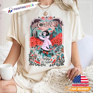 Coraline Horror Movie Spooky Season Comfort Colors Tee 3