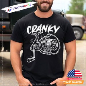 Cranky Funny Fishing T Shirt 1