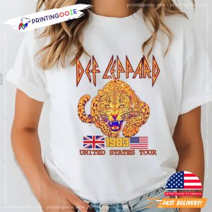 Def Leppard 1983 rock band T shirt 1