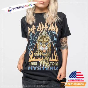 Def Leppard 1988 Tour Hysteria 2 Sided Shirt 2