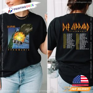 Def Leppard Journey Band Tour 2024 2 Sided Shirt 1