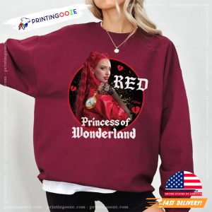 Disney Descendants 4 Red Princess Of Wonderland Broken Hearts T Shirt