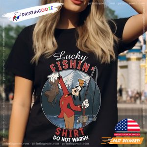 Disney Goofy Lucky Fishing Graphic Tee 2