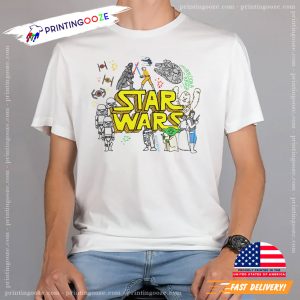 Funny Star Wars Colorful Characters Shirt 1