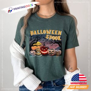 Halloween Spook Pumpkins Graphic Tee 1