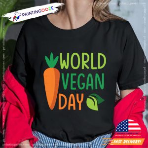 Happy World Vegan Day T shirt 1