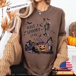 Have a Spooky Day Halloween Comfort Colors Tee 1