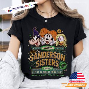 Hocus Pocus Sanderson Sisters Minnie Daisy Clarabelle T shirt 1