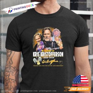 In Memory Of Kris Kristofferson 1936 2024 Thank You For The Memories Signatures Shirt 1