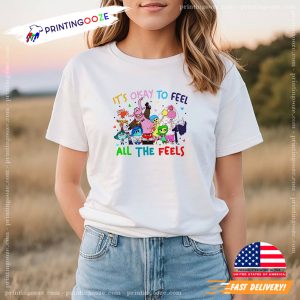 It's Okay To Feel All The Feels Disney Inside Out 2 Mental Health Shirt 2