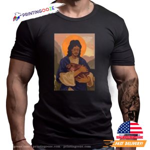 Jesus Loves Moo Deng Funyy Christianity Graphic tee 1