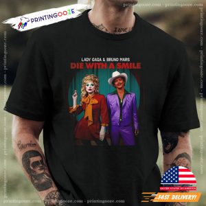 Lady Gaga x Bruno Mars Die With A Smile New Song Joker Version Shirt 1