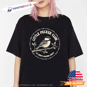 Little Pecker Club Lil Gents Making Dents Funny Woodpecker Shirt 3