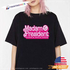 Madam President Kamala Harris & Tim Walz 2024 T Shirt 4