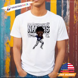 Malik Nabers New York Giants cartoon shirt 1