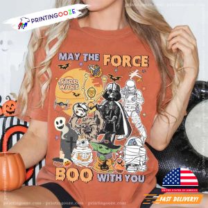 May The Force Boo With You Star Wars Halloween Comfort Colors Tee 1