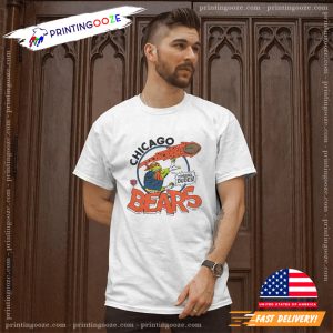 Michelangelo x Chicago Bears Cowabunga Dudes T shirt 3