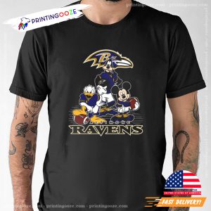 Mickey And Friends Baltimore Ravens Shirt 3