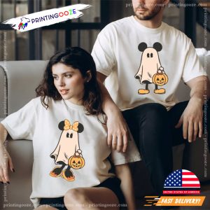 Mickey Minnie Ghost couples halloween t shirt 1