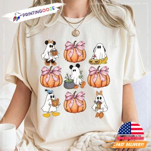 Mickey and Friends Halloween Pumpkin Shirt 3