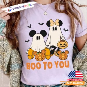 Mickey and Minnie Boo To You Halloween Comfort Colors Tee 1