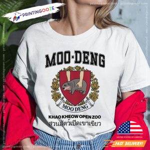 Moo Deng University Cute Hippo Shirt 1