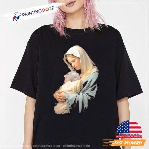 Mother Mary Love Moo deng T shirt 1