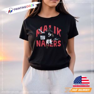 New York Giants Malik Nabers Signature T Shirts 1