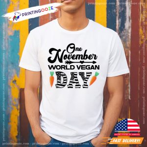 One November World Vegan Day T shirt 1