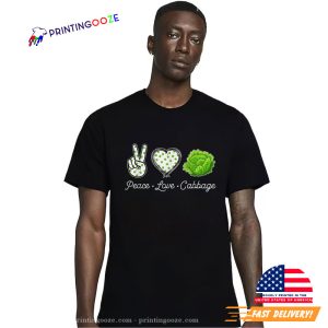 Peace Love Cabbage World Vegan Day Shirt 1