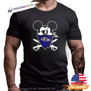 Pirate Mickey Mouse Baltimore Ravens Tee 3