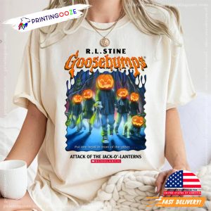 R.L.Stine Goosebumps Attack Of The Jack O Lantern Comfort Colors Tee 2