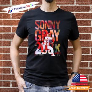 Sonny Gray Cardinals 200 strikeouts in a season Signature Shirt 1