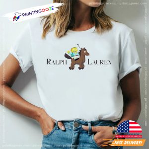 The Simpsons Ralph Lauren Funny Cartoon T shirt 1