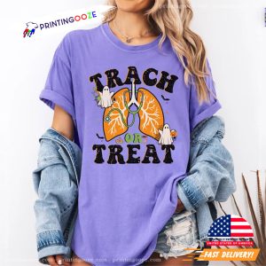 Trach Or Treat Respiratory Therapist Funny Halloween Shirt 3