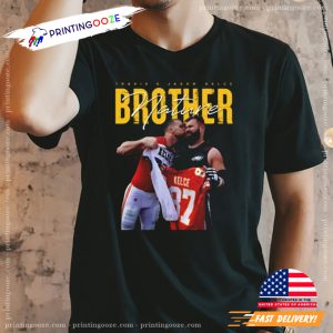 Travis Kelce x Jason Kelce Brother T Shirt 1