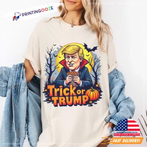 Trick or Trump Funny Halloween Comfort Colors Tee 1