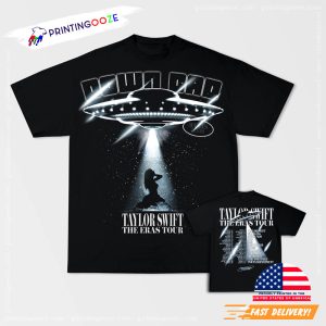 UFO Taylor Swift Dow Bad The Eras Tour 2 Sided Shirt 1