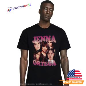 Vintage Jenna Ortega Addams Family Wednesday Shirt 3