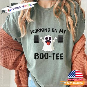 Working on My Boo Tee Spooky Season T shirt 2