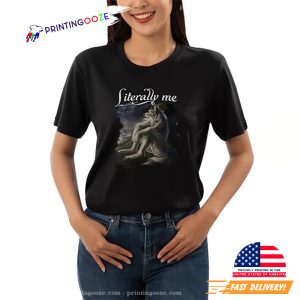 literally me Sitting wolf funny meme tshirt 1