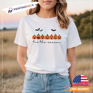 s The Season scary pumpkin Happy Halloween Shirt 4