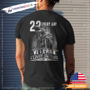 22 Every Day Veteran Lives Matter T shirt 3