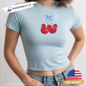 4th of July Cherry Mouse Coquette Tee 4