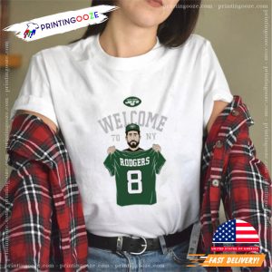 Aaron Rodgers New York Jets Outerstuff Youth Caricature T Shirt 2