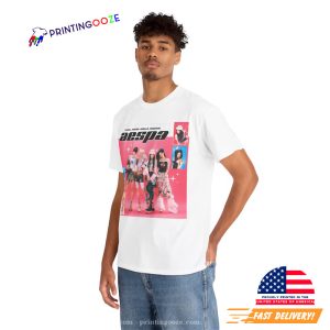 Aespa Kpop Group Vintage Style Cute Graphic T shirt 2