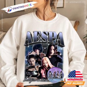 Aespa Whiplash Album Techno Style Graphic T-shirt