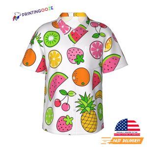 Animation Tropical Fruits Summer Aloha T shirt